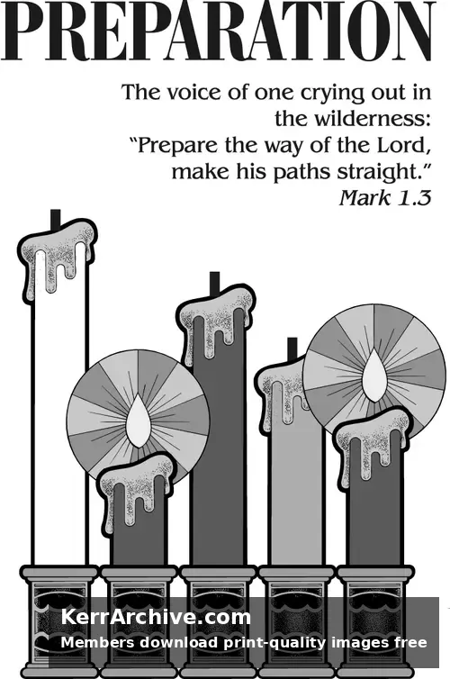 Year B Advent Second Sunday (grayscale)