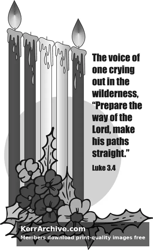 Year C Advent Second Sunday (grayscale)
