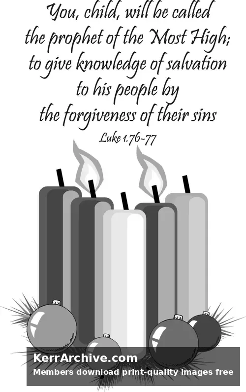 Year C Advent Second Sunday (grayscale)