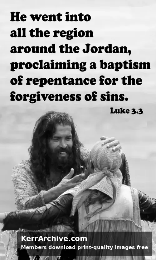 Year C Advent Second Sunday — Luke 3:3 (grayscale)