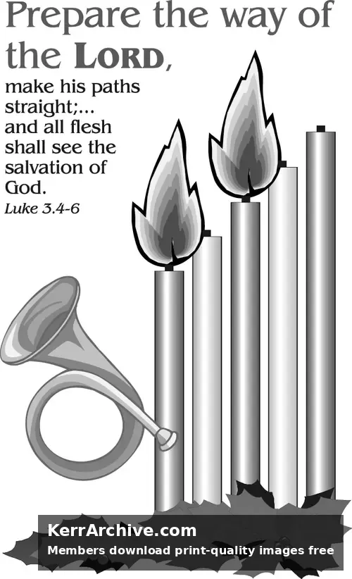 Year C Advent Second Sunday (grayscale)