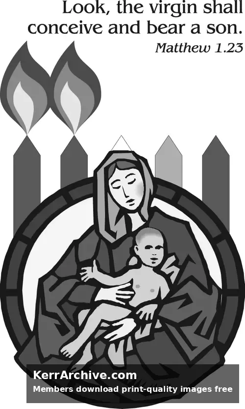 Year A Advent Second Sunday (grayscale)
