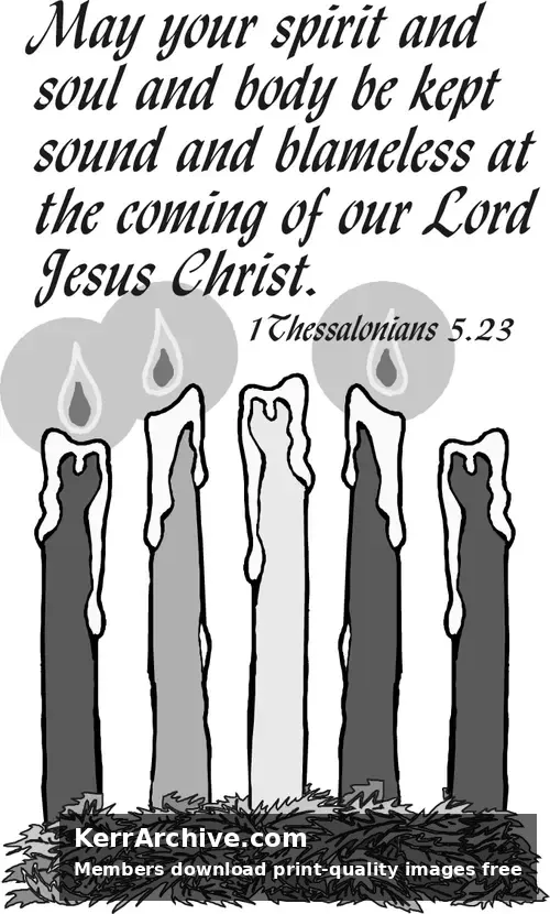 Year B Advent Third Sunday (grayscale)
