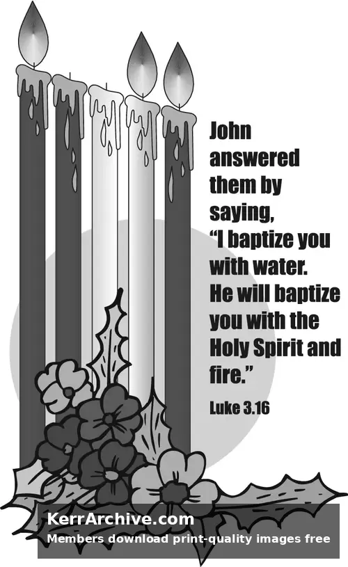 Year C Advent Third Sunday (grayscale)