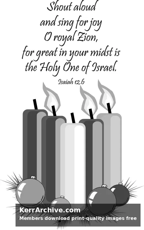 Year C Advent Third Sunday (grayscale)