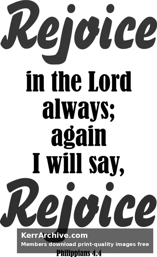 Year C Advent Sunday — Philippians 4:4 (grayscale)