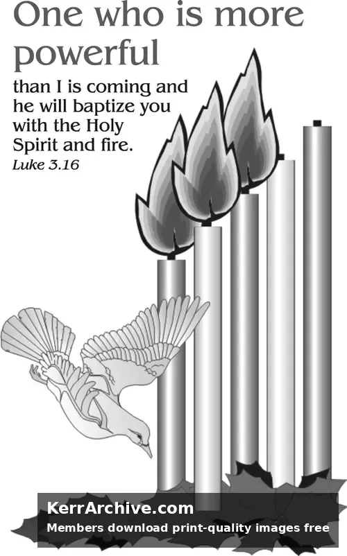 Year C Advent Third Sunday (grayscale)