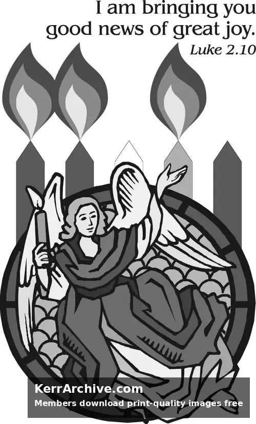 Year A Advent Third Sunday (grayscale)