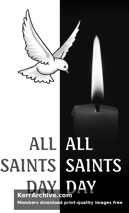 Year B After Pentecost All Saints Day (grayscale)
