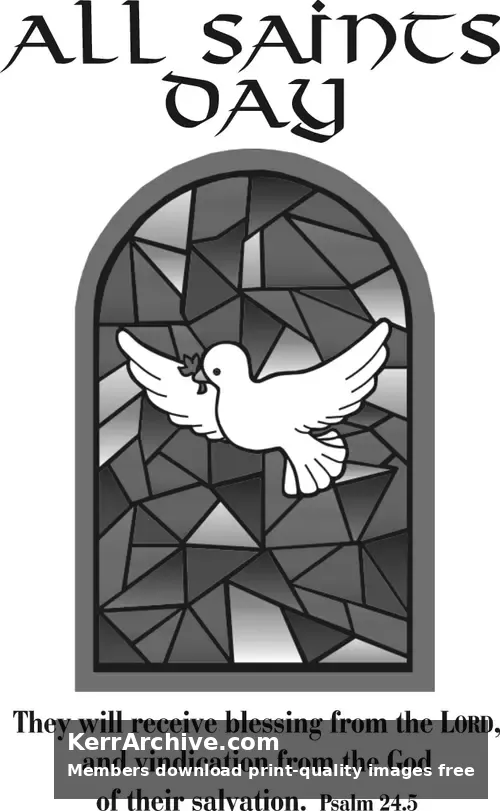 Year B After Pentecost All Saints Day (grayscale)