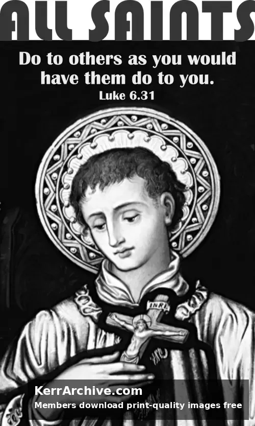 All Saints — Luke 6:31 (grayscale)