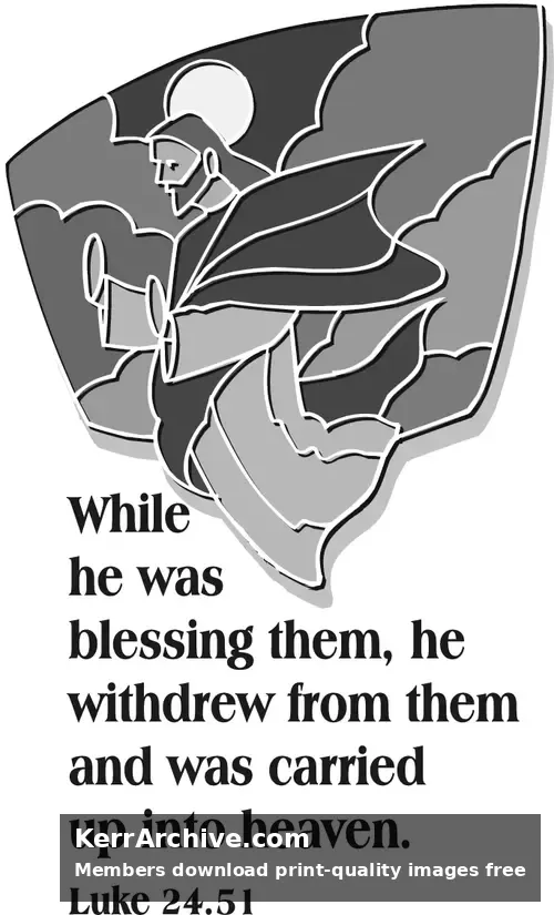 Year A Easter Ascension Day (grayscale)