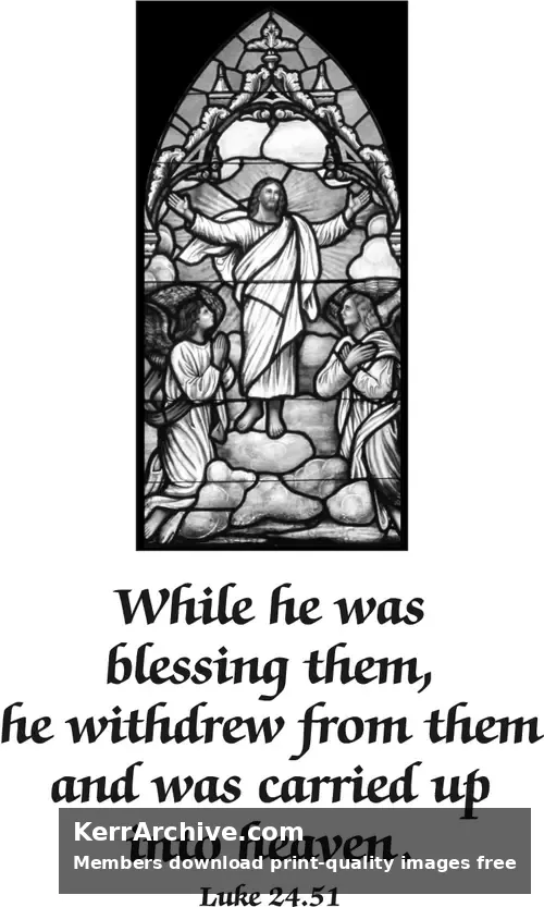 Year A Easter Ascension Day (grayscale)