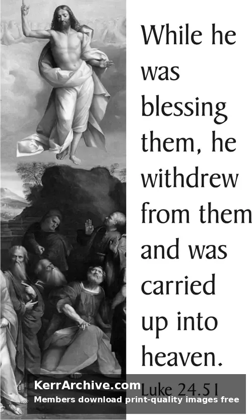 Year A Easter Ascension Day (grayscale)