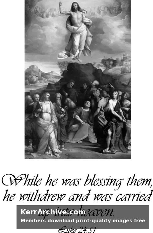 Year B Easter Ascension Day (grayscale)
