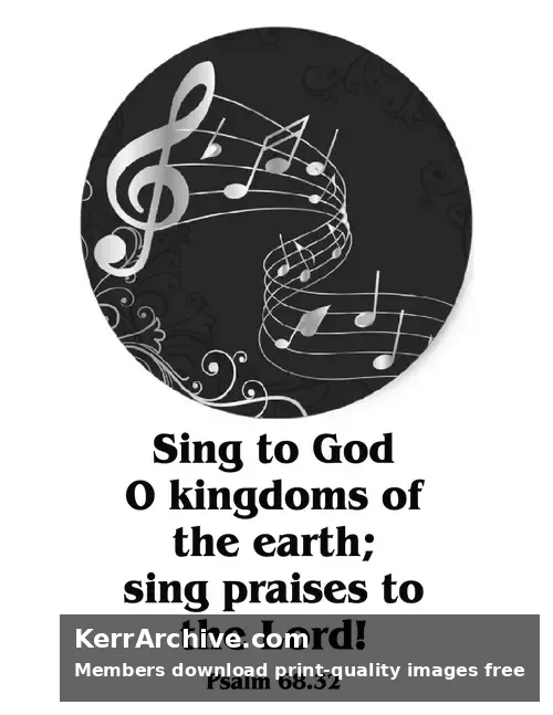 Ascension Sunday — Psalms 68:32 (grayscale)