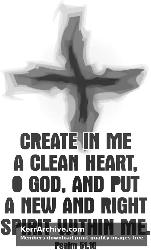 Year A Lent Ash Wednesday (grayscale)