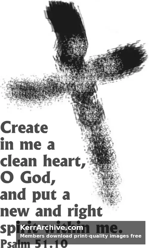 Year A Lent Ash Wednesday (grayscale)