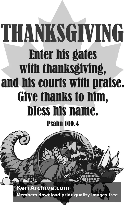 Year C After Pentecost Thanksgiving Day (USA) (grayscale)