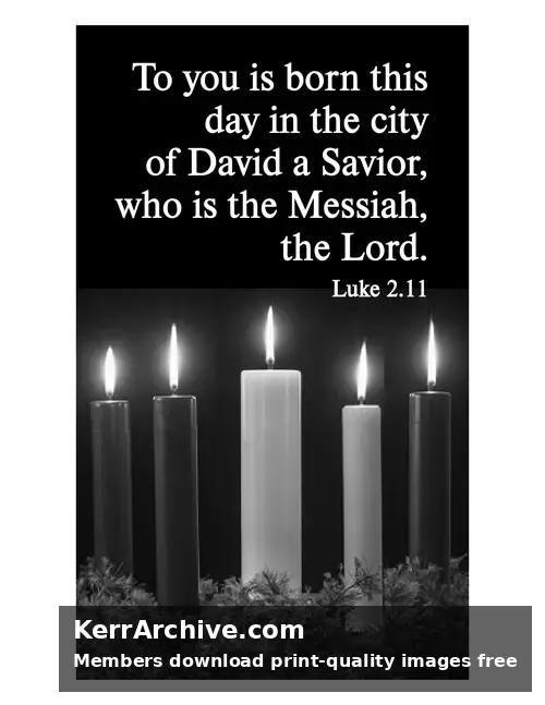 Year B Christmas Eve — Luke 2:11 (grayscale)
