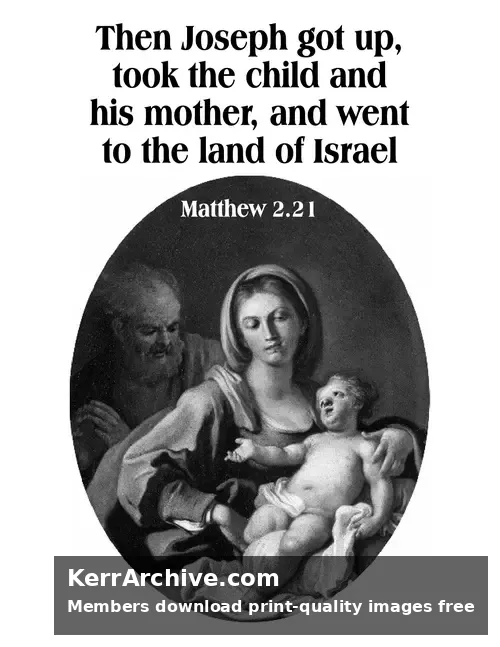 Year A Christmas First Sunday — Matthew 2:21 (grayscale)