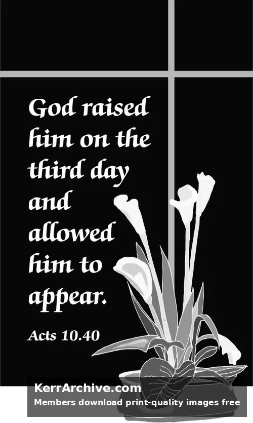 Year A Easter Easter Sunday (grayscale)