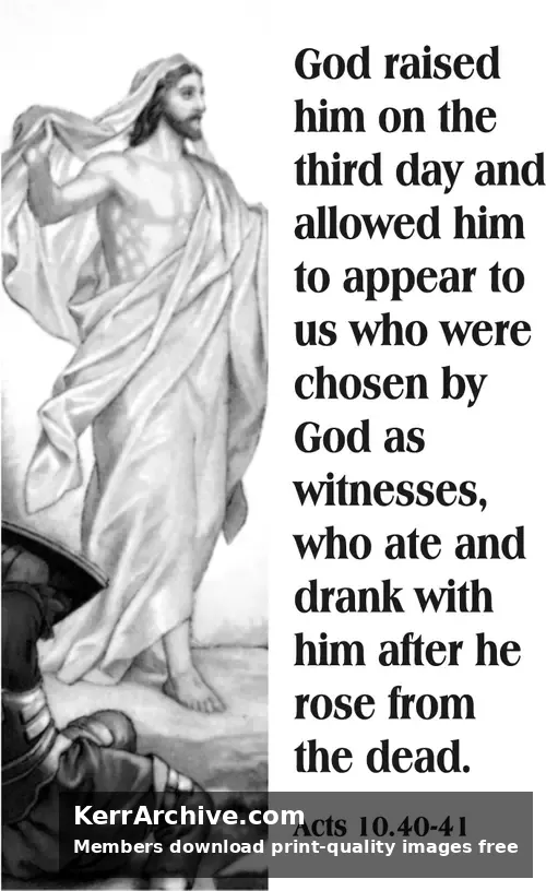 Year A Easter Easter Sunday (grayscale)