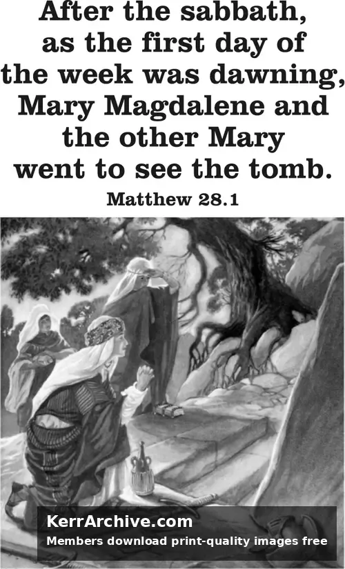 Year A Easter Easter Sunday (grayscale)