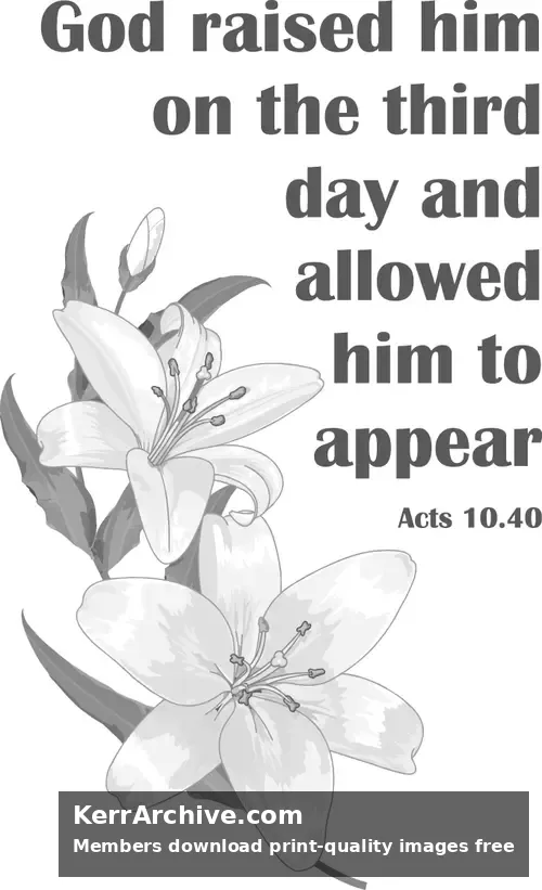 Year A Easter Easter Sunday (grayscale)