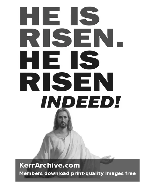 Easter Sunday — Mark 16:6 (grayscale)