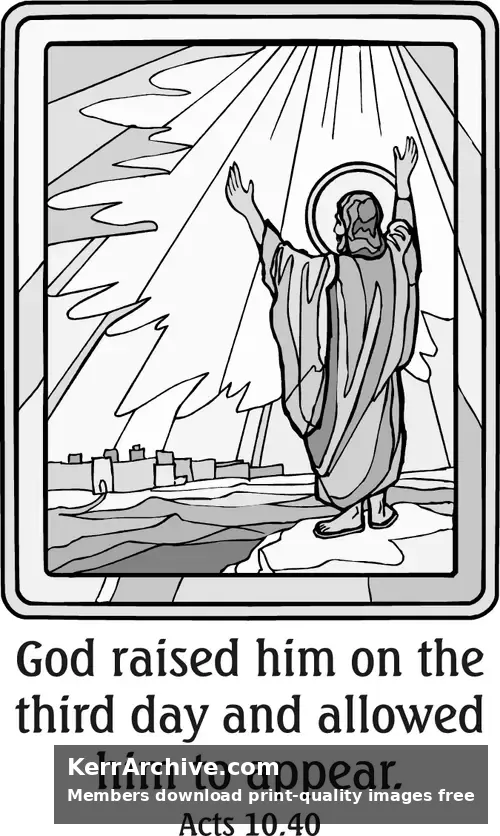 Year A Easter Easter Sunday (grayscale)
