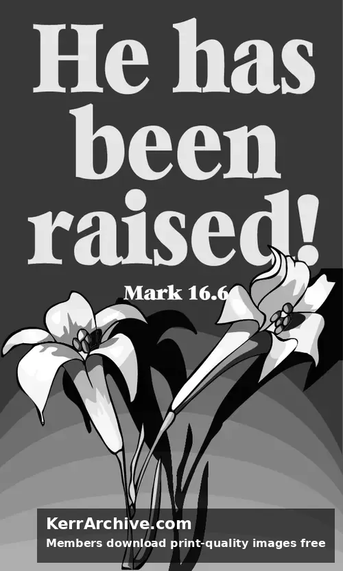 Year B Easter Easter Sunday (grayscale)