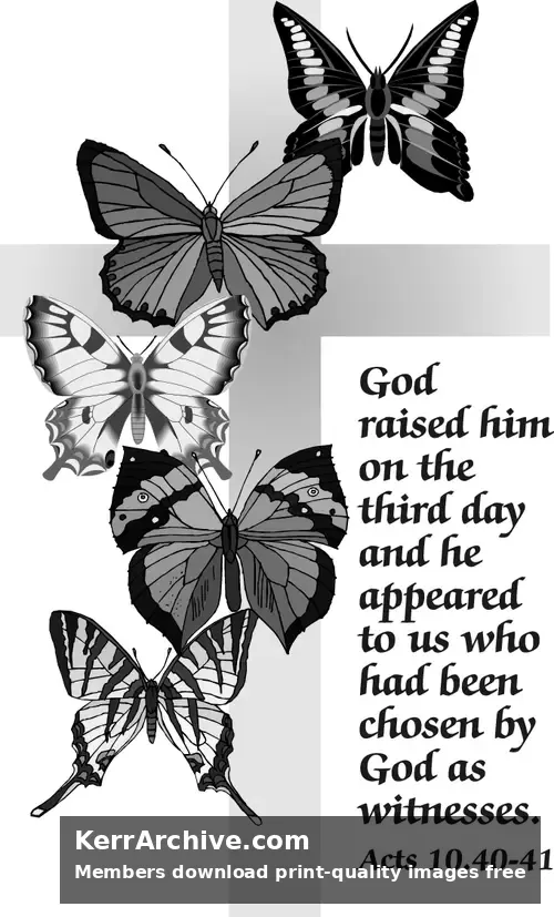 Year B Easter Easter Sunday (grayscale)