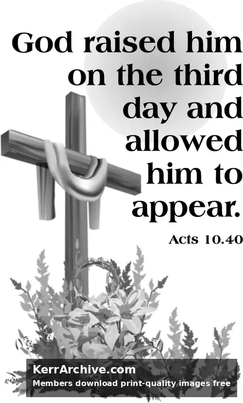 Year B Easter Easter Sunday (grayscale)