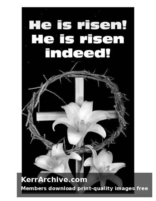 Year B Easter Sunday — Mark 16:6 (grayscale)
