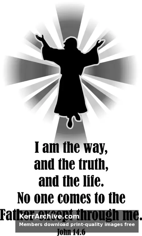 Year A Easter Sunday — John 14:6 (grayscale)