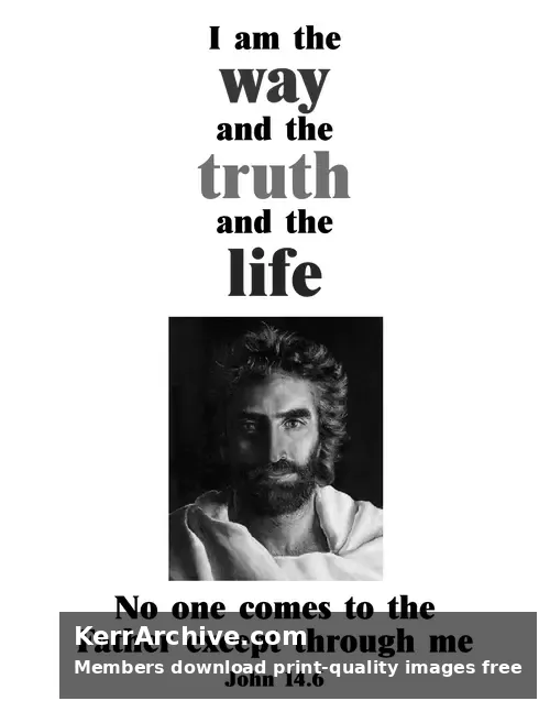 Year A Easter Sunday — John 14:6 (grayscale)