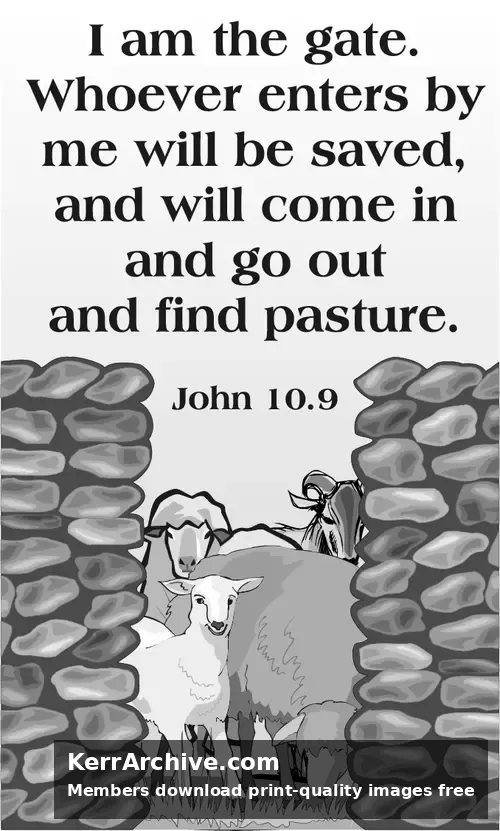 Year A Easter Fourth Sunday (grayscale)