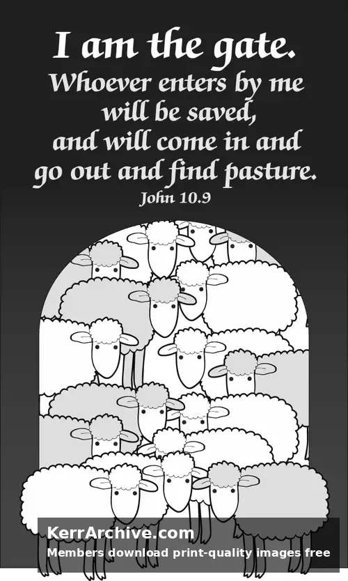 Year A Easter Fourth Sunday (grayscale)