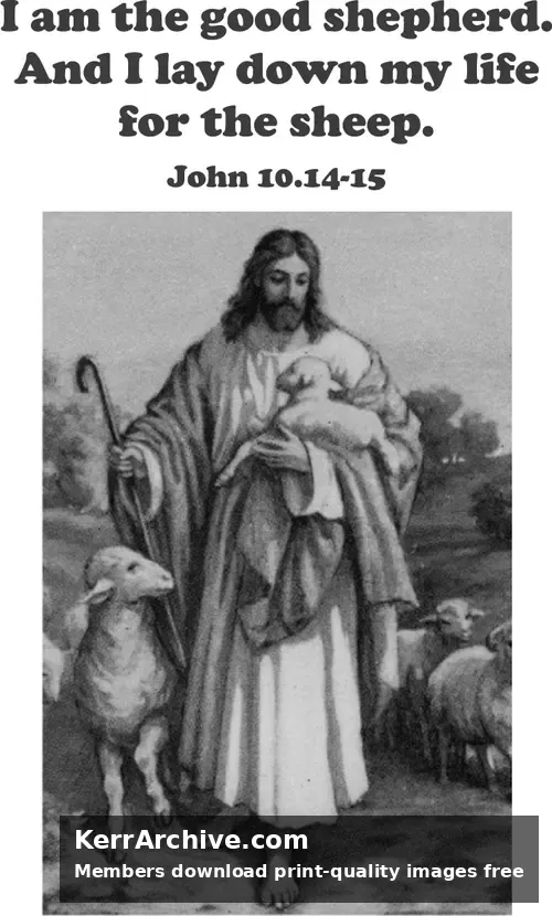 Year B Easter Fourth Sunday (grayscale)