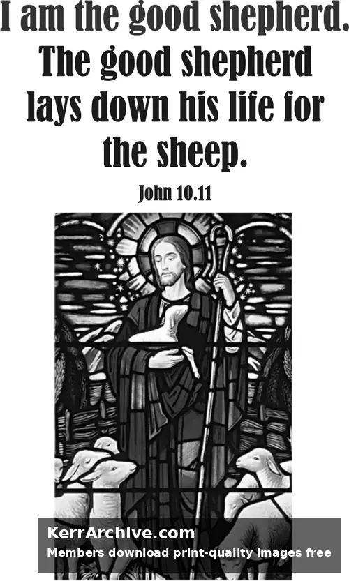 Year B Easter Fourth Sunday (grayscale)