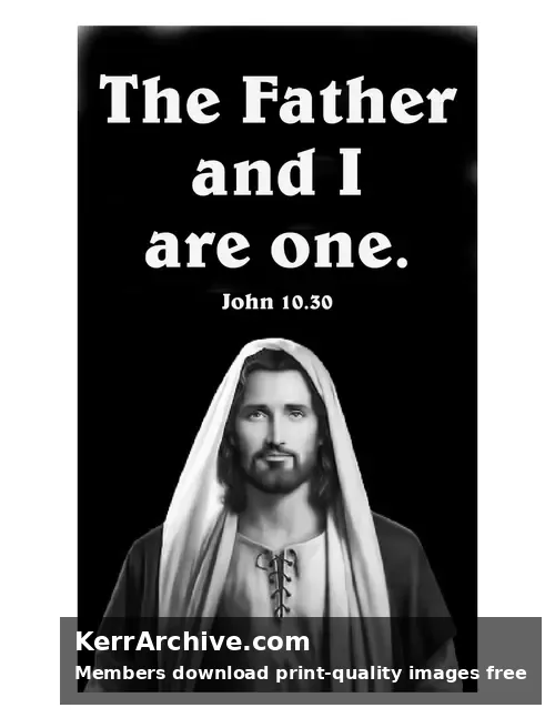 Year C Easter Four Sunday — John 10:30 (grayscale)