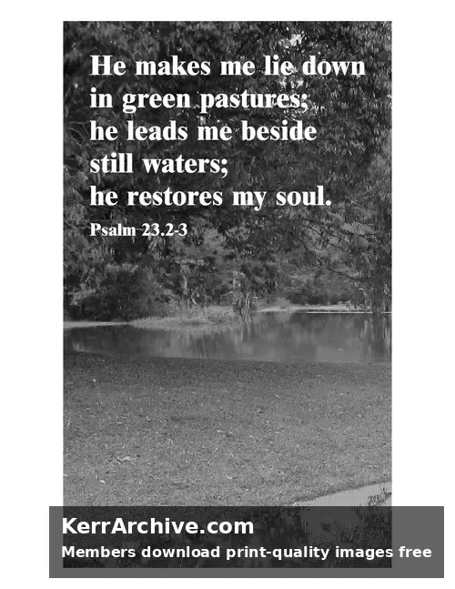 Year C Easter Four Sunday — Psalms 24:2, 3 (grayscale)