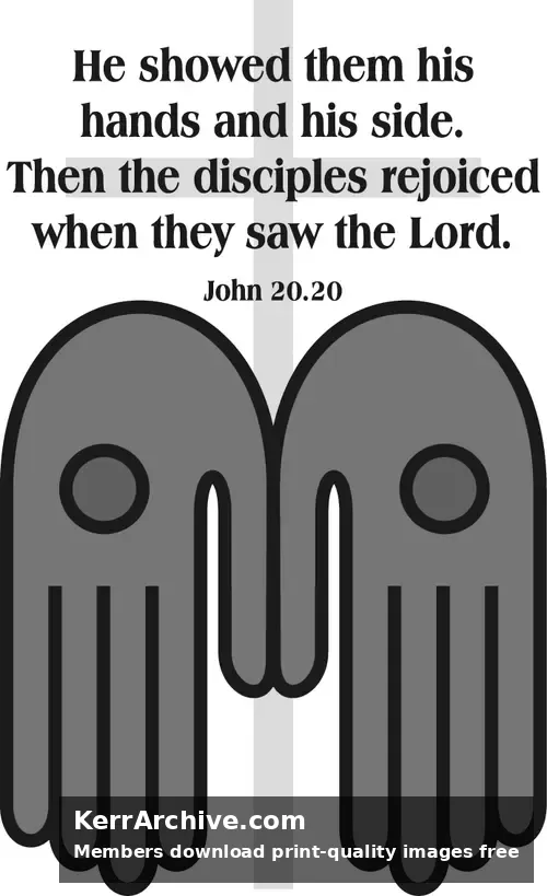 Year A Easter Second Sunday (grayscale)