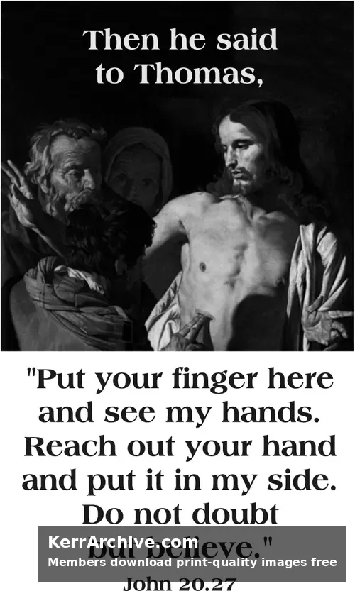 Year A Easter Second Sunday (grayscale)