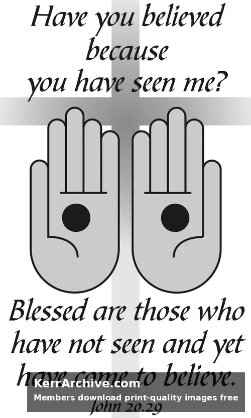 Year A Easter Second Sunday (grayscale)
