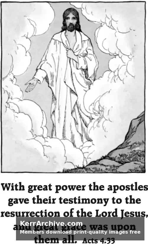 Year B Easter Second Sunday (grayscale)