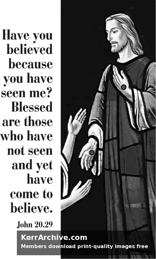 Year B Easter Second Sunday (grayscale)