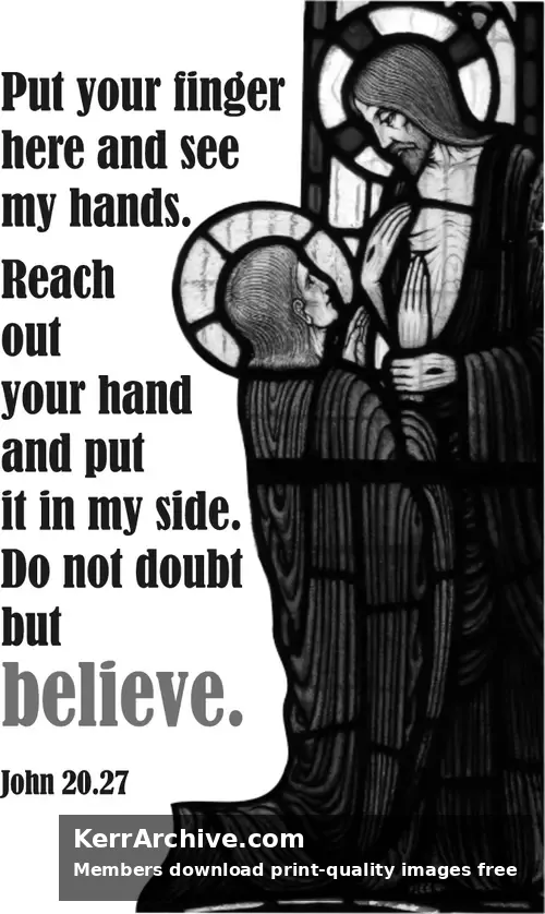 Year B Easter Second Sunday (grayscale)