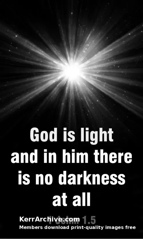 Year B Easter Second Sunday — 1 John 1:5 (grayscale)